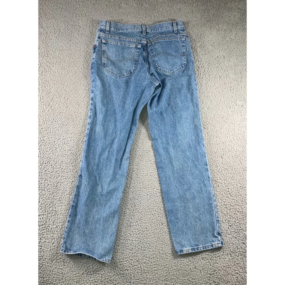 Vintage Lee Straight Jeans Men‎ 30x29.5 Medium Wash Cowboy Classic Western 90s